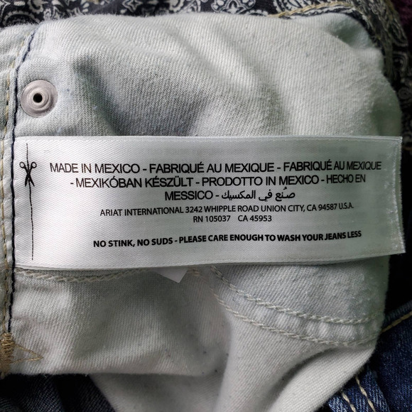 Ariat R.E.A.L Denim Womens Spitfire Mid Rise Boot Cut Riding Jeans Size 33L Long - Picture 9 of 10